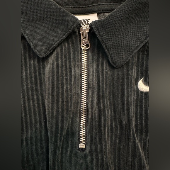 Nike Black Ribbed Half-Zip Top - Picture 8 of 13